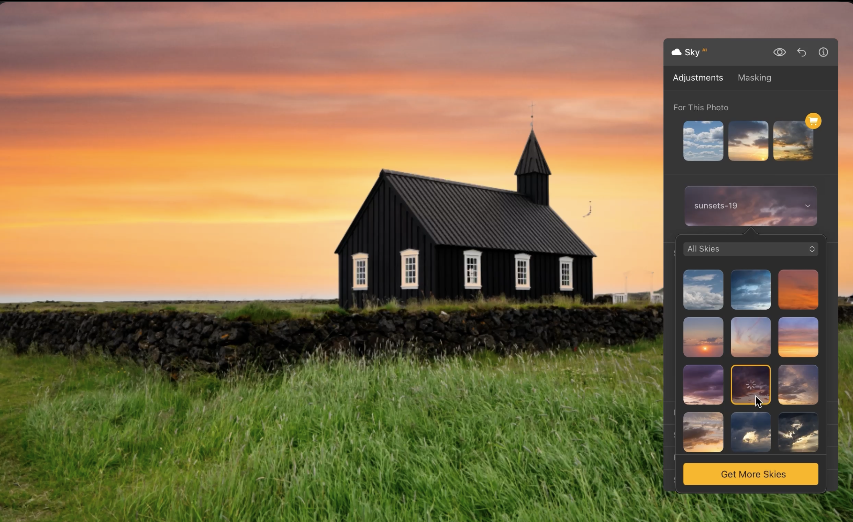Application Luminar